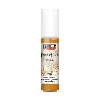 Vopsea satinare de sticla (efect gheata) Pentart - portocaliu, 20 ml Vopsea satinare de sticla (efect gheata) Pentart - portocaliu, 20 ml
