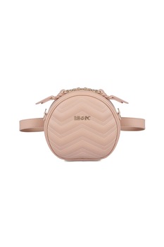 Beverly Hills Polo Club, Geanta crossbody convertibila de piele ecologica, Roz prafuit Beverly Hills Polo Club, Geanta crossbody convertibila de piele ecologica, Roz prafuit