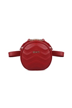 Beverly Hills Polo Club, Geanta crossbody convertibila de piele ecologica, Rosu Beverly Hills Polo Club, Geanta crossbody convertibila de piele ecologica, Rosu