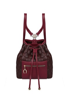 Beverly Hills Polo Club, Rucsac de piele ecologica cu buzunar frontal, Rosu Bordeaux Beverly Hills Polo Club, Rucsac de piele ecologica cu buzunar frontal, Rosu Bordeaux