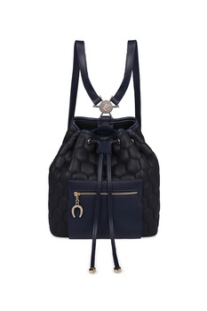 Beverly Hills Polo Club, Rucsac de piele ecologica cu buzunar frontal, Bleumarin Beverly Hills Polo Club, Rucsac de piele ecologica cu buzunar frontal, Bleumarin