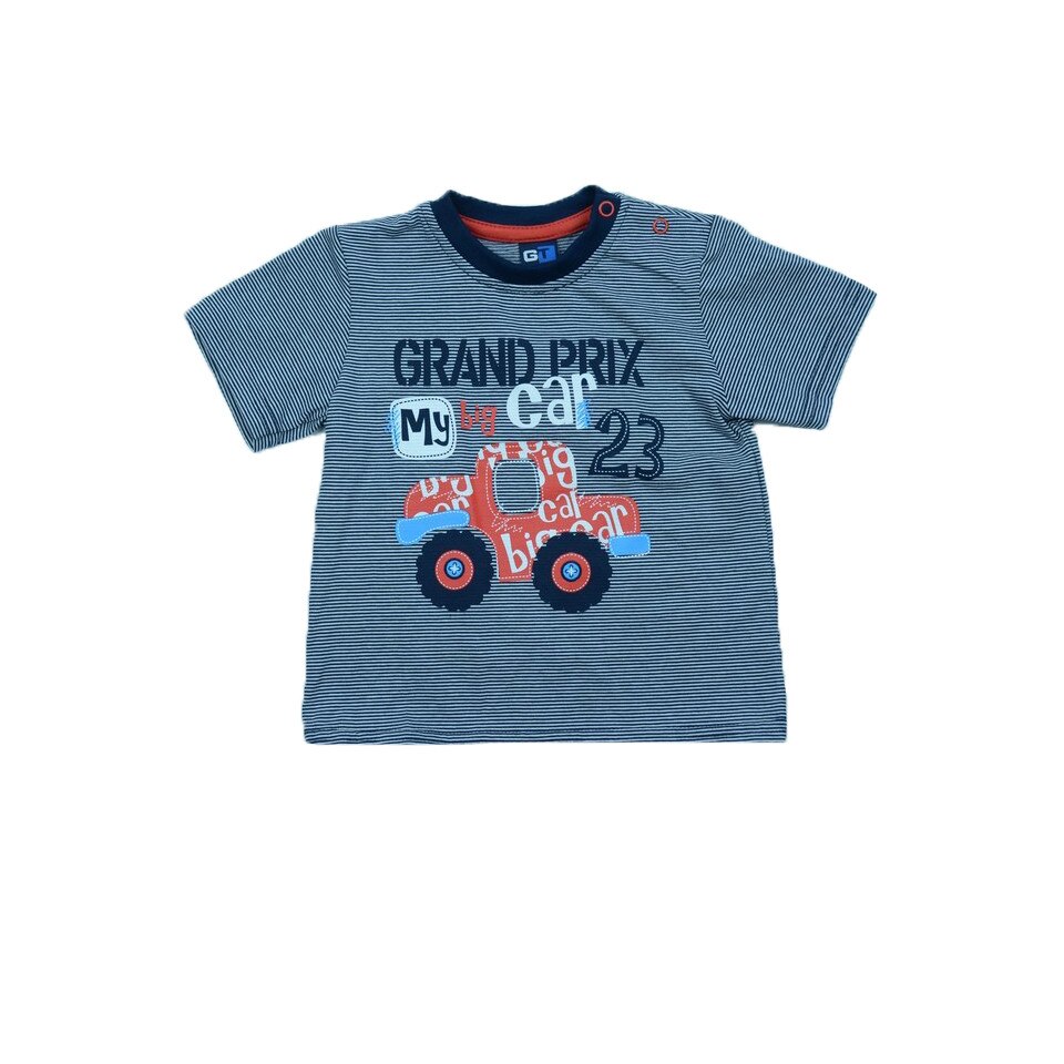 Tricou maneca scurta baietei GT GT-5124, Gri, 80 cm