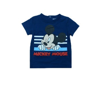 Tricou maneca scurta baietei Disney Mickey Mouse EP0205B, Bleumarin, 74 cm Tricou maneca scurta baietei Disney Mickey Mouse EP0205B, Bleumarin, 74 cm