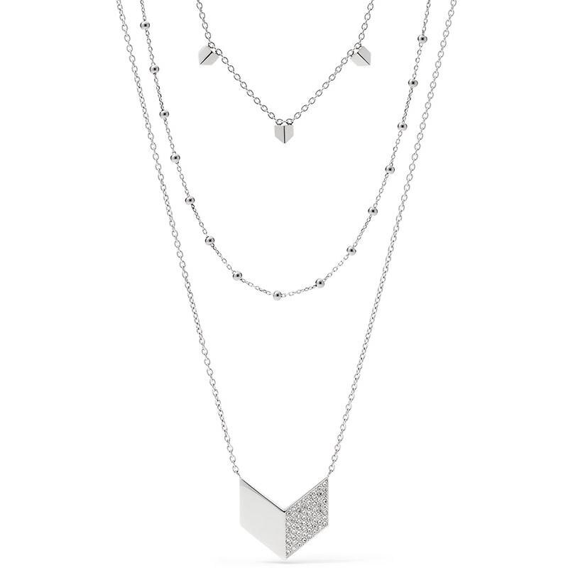 Colier Fossil Vintage Glitz JF02434040, Argintiu