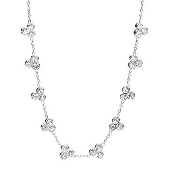 Colier Fossil Vintage Glitz JF02487040, Argintiu Colier Fossil Vintage Glitz JF02487040, Argintiu