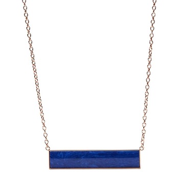 Colier Fossil Fashion JF02549791, Rose gold, Albastru Colier Fossil Fashion JF02549791, Rose gold, Albastru