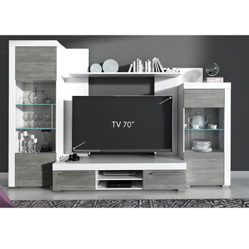 Living Genarom AVIO A9AI0QVA01 Alb / Imitatie Beton, 280 x 191 x 46,5 cm Living Genarom AVIO A9AI0QVA01 Alb / Imitatie Beton, 280 x 191 x 46,5 cm