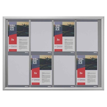 Avizier JJ DISPLAYS cu Nano Display 8 x A4 portrait, rama click din aluminiu 700 x 1000mm Avizier JJ DISPLAYS cu Nano Display 8 x A4 portrait, rama click din aluminiu 700 x 1000mm