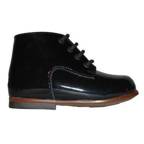 Ghete MILOTO Vernis Noir din piele lacuita, Little Mary, Negru