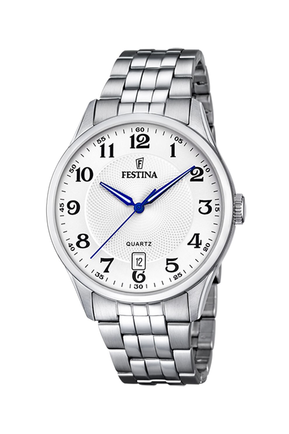 Festina, Ceas rotund cu bratara metalica, Argintiu