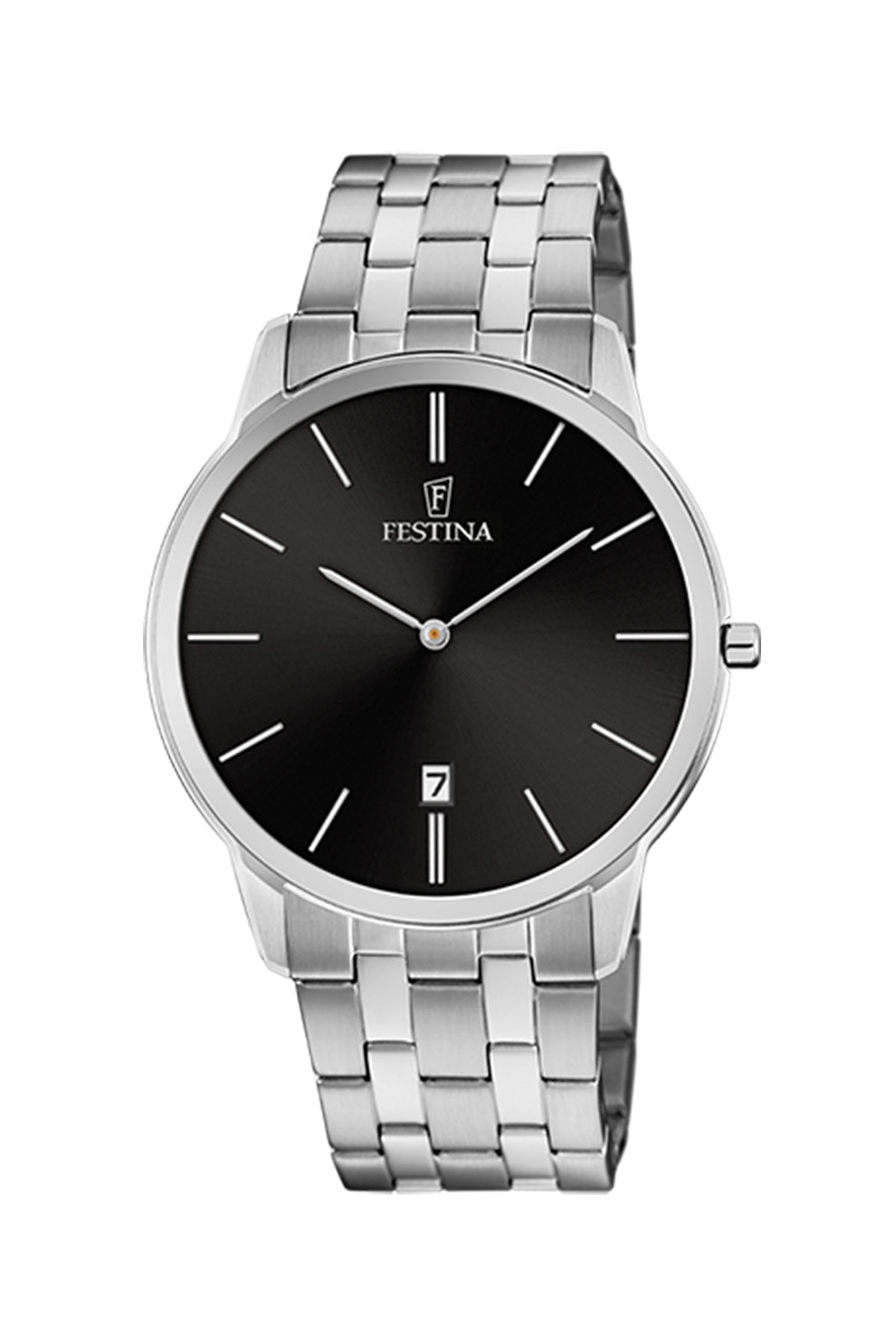 Festina, Ceas quartz cu bratara de otel inoxidabil, Argintiu