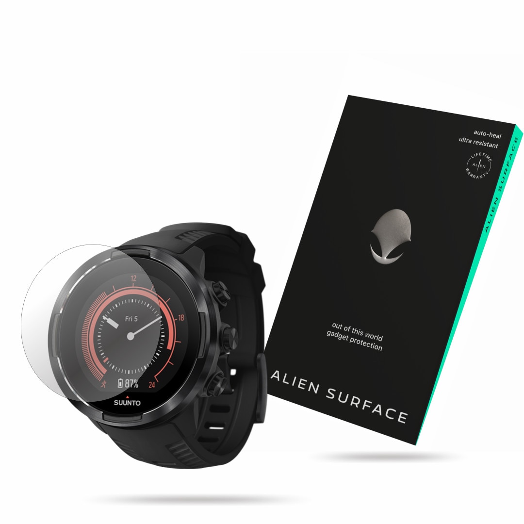Folie Alien Surface, Suunto 9 Baro Black, protectie ecran 1+2 Rezerve
