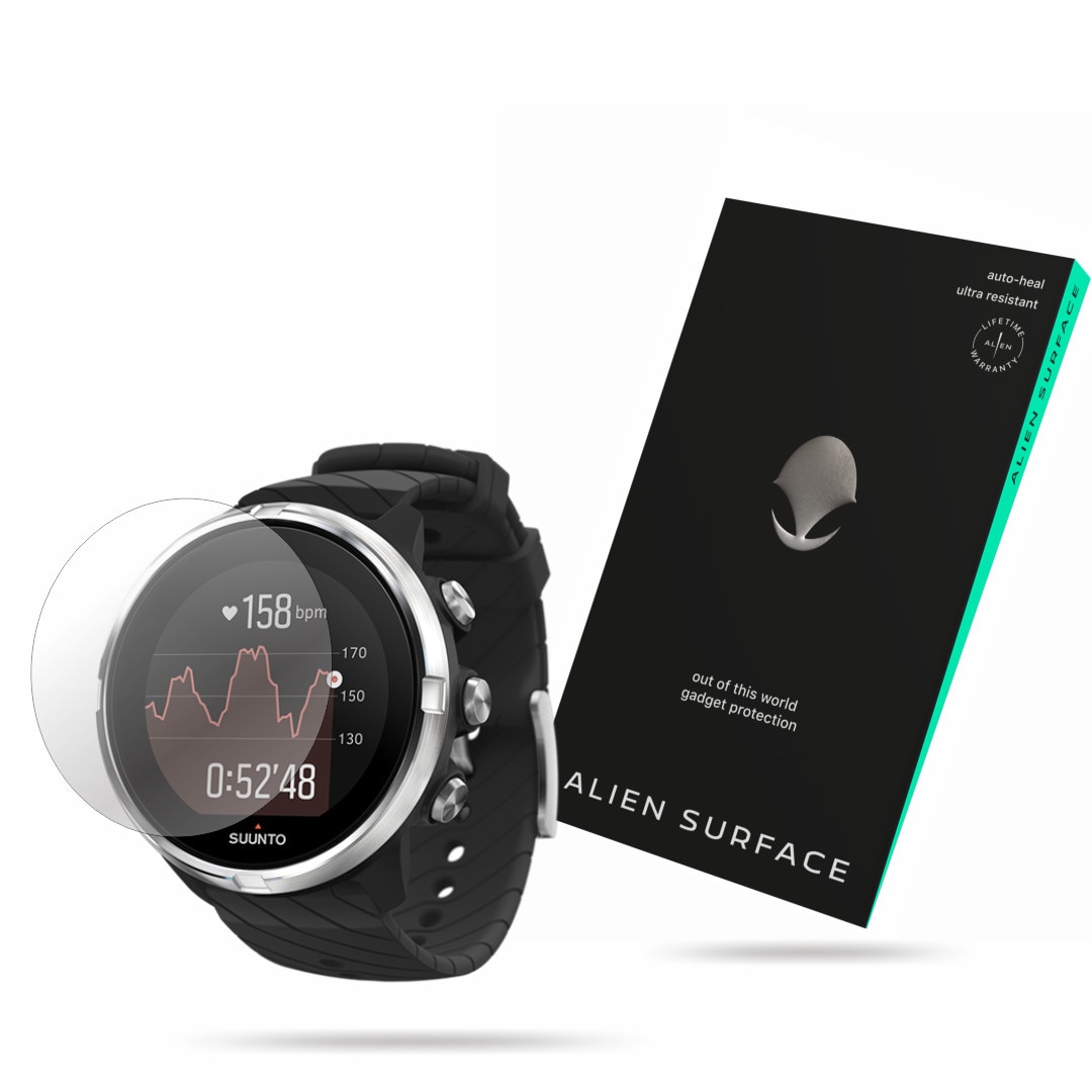 Folie Alien Surface, Suunto 9 Black, protectie ecran 1+2 Rezerve
