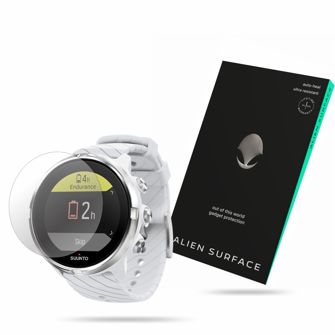 Folie Alien Surface, Suunto 9 White, protectie ecran 1+2 Rezerve