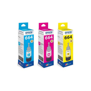 Pachet cartuse cerneala T6642 cyan,T6643 magenta,T6644 galben Epson original 22500 pagini Pachet cartuse cerneala T6642 cyan,T6643 magenta,T6644 galben Epson original 22500 pagini