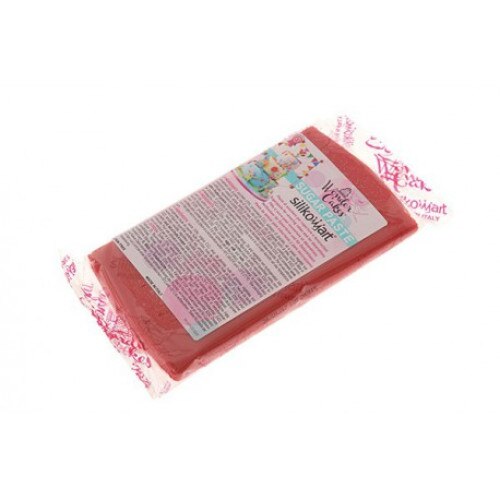 Pasta de zahar, rosu, Silikomart, 300 g