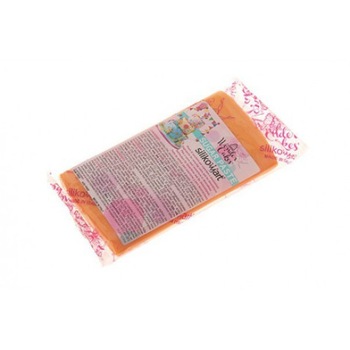 Pasta de zahar, portocaliu, Silikomart, 300 g Pasta de zahar, portocaliu, Silikomart, 300 g