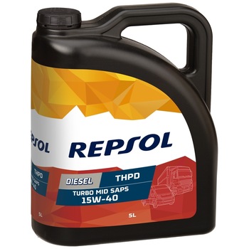 Ulei motor repsol diesel turbo thpd 15w40 mid saps 5 l Ulei motor repsol diesel turbo thpd 15w40 mid saps 5 l
