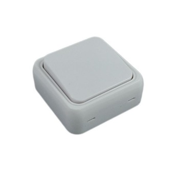 Intrerupator mini,Raulconstruct, IP44 PT, alb, aplicat,simplu Intrerupator mini,Raulconstruct, IP44 PT, alb, aplicat,simplu