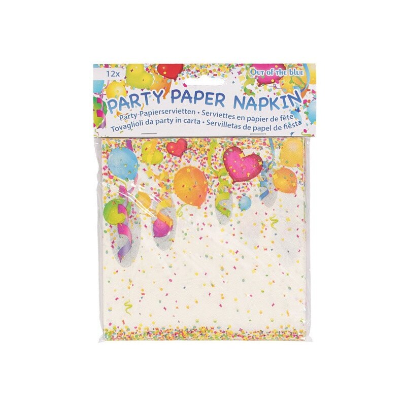 Servetele colorate, 33 x 33 cm, Radar 62/0805, Set 12 buc, Alb