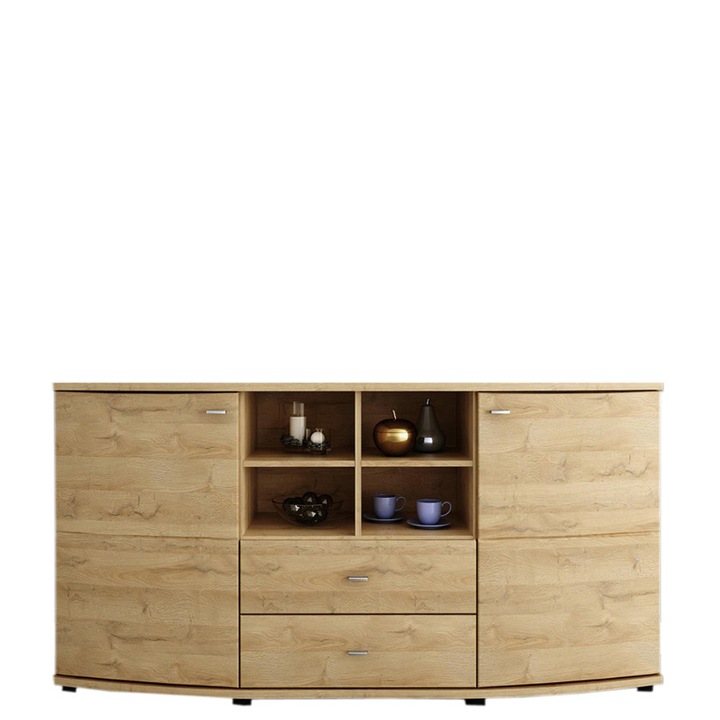 Comoda Genarom Polo I A4PLDD84 Stejar Grandson, 160 x 84 x 42 cm