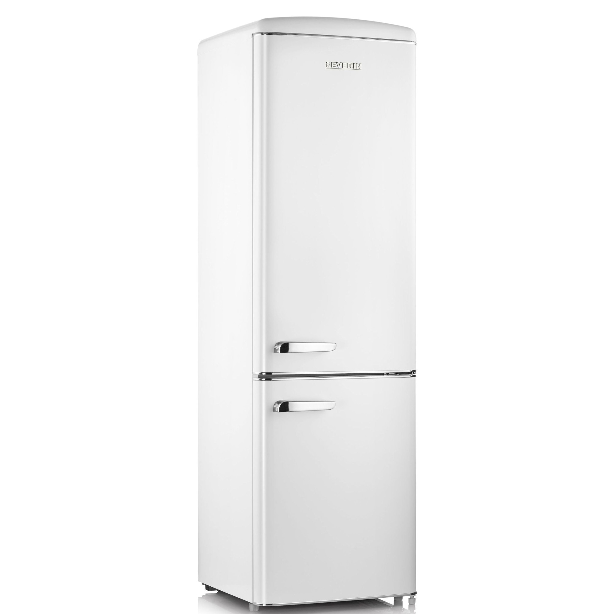 Combina frigorifica Severin Retro RKG 8925, Clasa A++, 188 KWh/an, 255L, alb