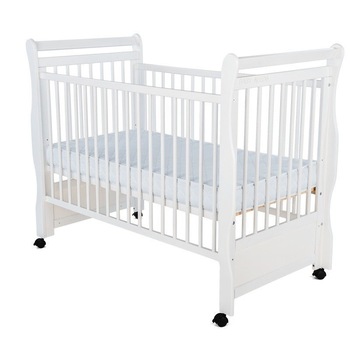 Patut din lemn BabyNeeds - Jas 120x60 cm, Alb + Saltea 12 cm Patut din lemn BabyNeeds - Jas 120x60 cm, Alb + Saltea 12 cm