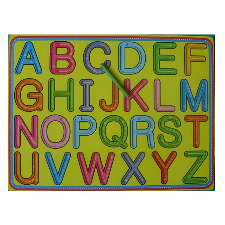 Tabla Montessori pentru scris corect litere. Trasare litere Montessori