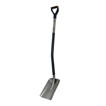 Lopata Fiskars, Manerul ergonomic este prevazut cu o suprafata din plastic moale, 132 cm, Recomandata pentru nisip, Design ergonomic, AN Lopata Fiskars, Manerul ergonomic este prevazut cu o suprafata din plastic moale, 132 cm, Recomandata pentru nisip, Design ergonomic, AN