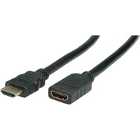 Cablu prelungitor de date de mare viteza , Delock , HDMI cu Ethernet , mufe tata /mama , 1 m