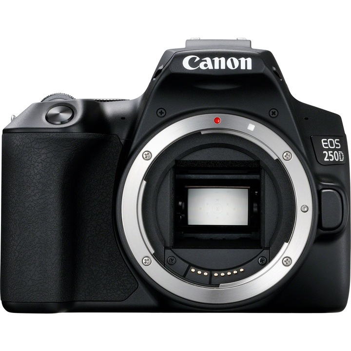Aparat foto DSLR Canon EOS 250D, 24.1 MP, Wi-Fi, Body, Negru