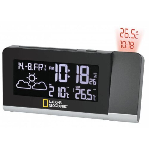 Statie National Geographic Meteorologica Wireless cu Display 256 Culori si Proiector