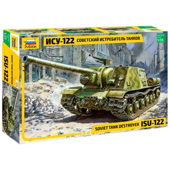 Macheta Militara Zvezda ISU-122 Soviet Tank destroyer 1:35 ZVEZ 3534 Macheta Militara Zvezda ISU-122 Soviet Tank destroyer 1:35 ZVEZ 3534