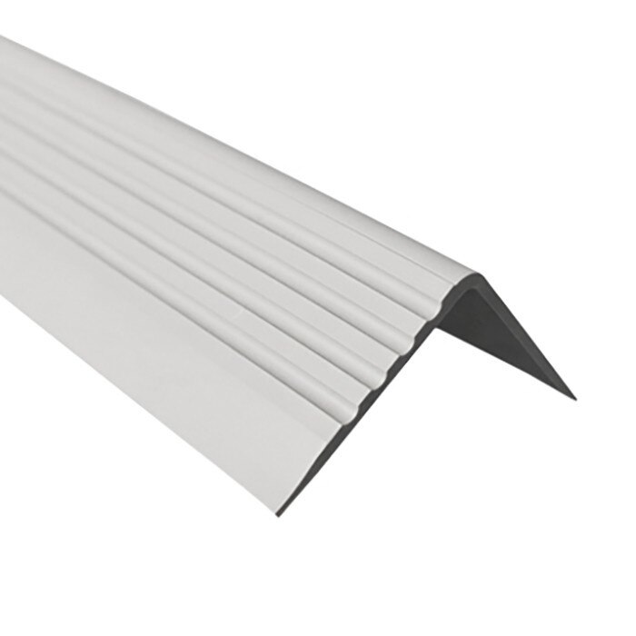 Profil treapta antialunecare, Quest, 1,5 m, PVC, Gri