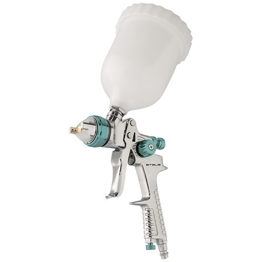 Pistol de vopsit cu aer comprimat AG 801 HVLP, duza 1.5 si 1.8 mm , STELS