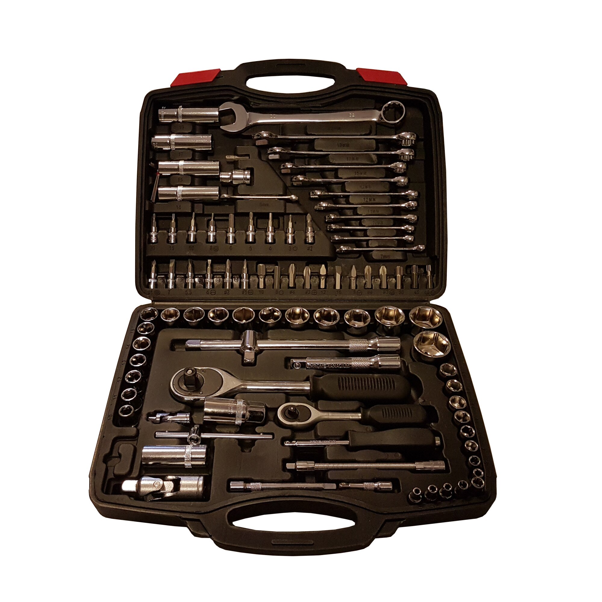 Trusa 94 Piese , Chei Normale , Tubulare , Capete Surubelnita , Ultra Quality , Carcasa Inclusa , Negru