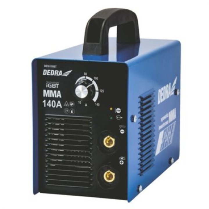 Aparat de sudura tip invertor pentru sudura cu arc electric, MMA 140A, 3.2mm, Dedra