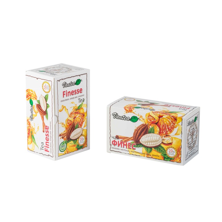 Филтър какао чай " Vantea " - Финес - 50 кут. Х 20 бр. Х 2,0 гр. = 1000 пакета