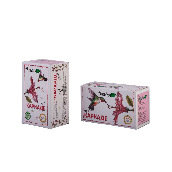 Филтър чай " Vantea " - Хибискус - 50 кут. Х 20 бр. Х 1,5 гр. = 1000 пакета