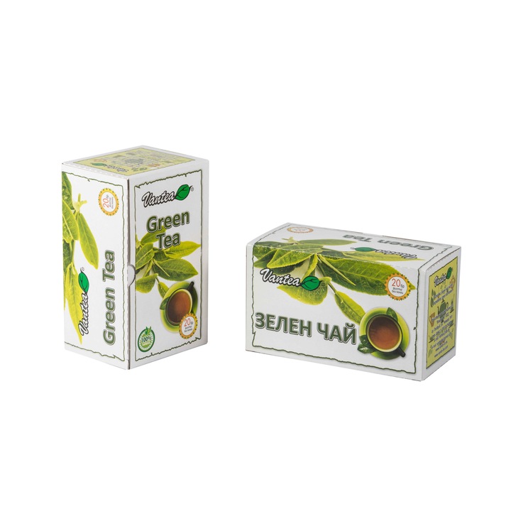 Чай филтър " Vantea " Зелен чай - 50 кут. Х 20 бр. Х 1,5 гр. = 1000 пакета