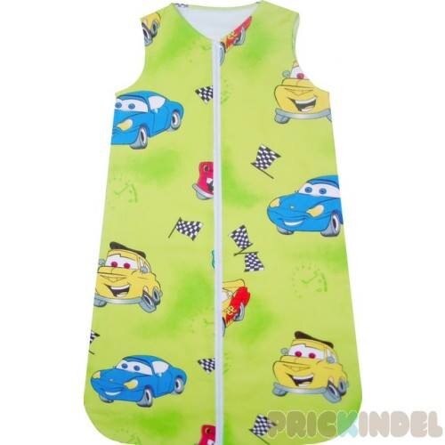 Sac de dormit iarna Cars, verde, 6-7 ani