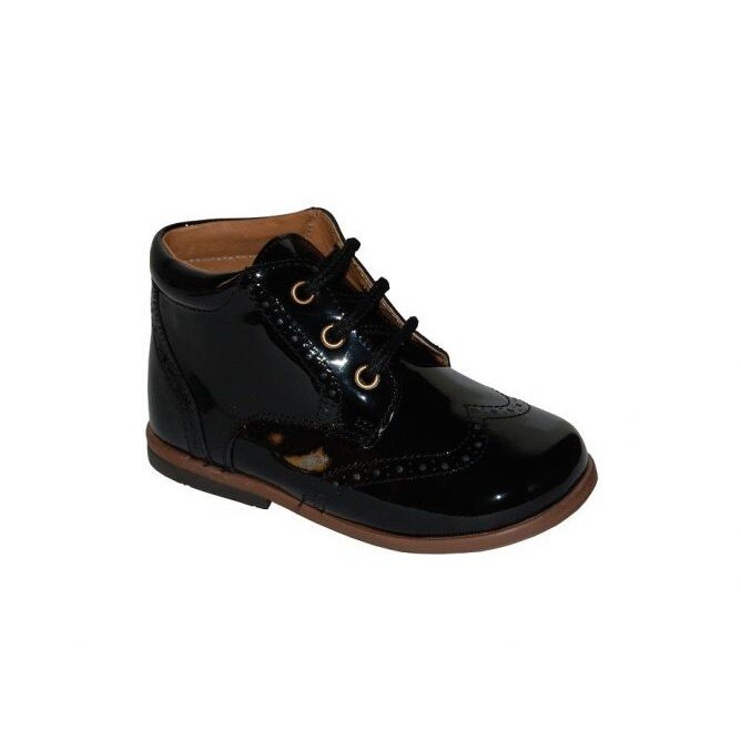 Ghete 1322 din piele lacuita, Clarys, Negru