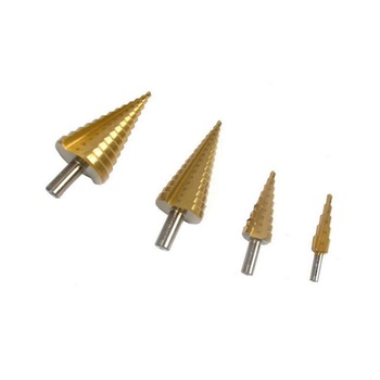 Set 4 burghie in trepte, pentru metal, Bass BS-1642, dimensiune 4-39 mm, HSS Set 4 burghie in trepte, pentru metal, Bass BS-1642, dimensiune 4-39 mm, HSS