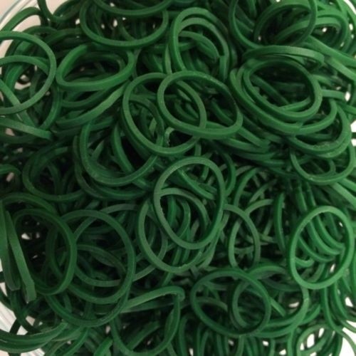 Set Rainbow Loom Elastice Standard, Verde Inchis