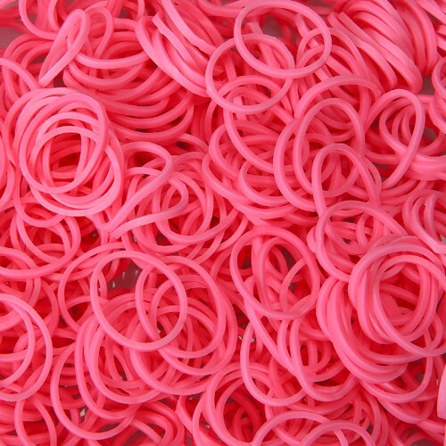 Set Rainbow Loom Elastice Standard, Neon Verde