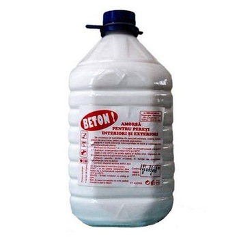 Amorsa acrilica pentru pereti interiori si exteriori, Beton!, 5 L Amorsa acrilica pentru pereti interiori si exteriori, Beton!, 5 L