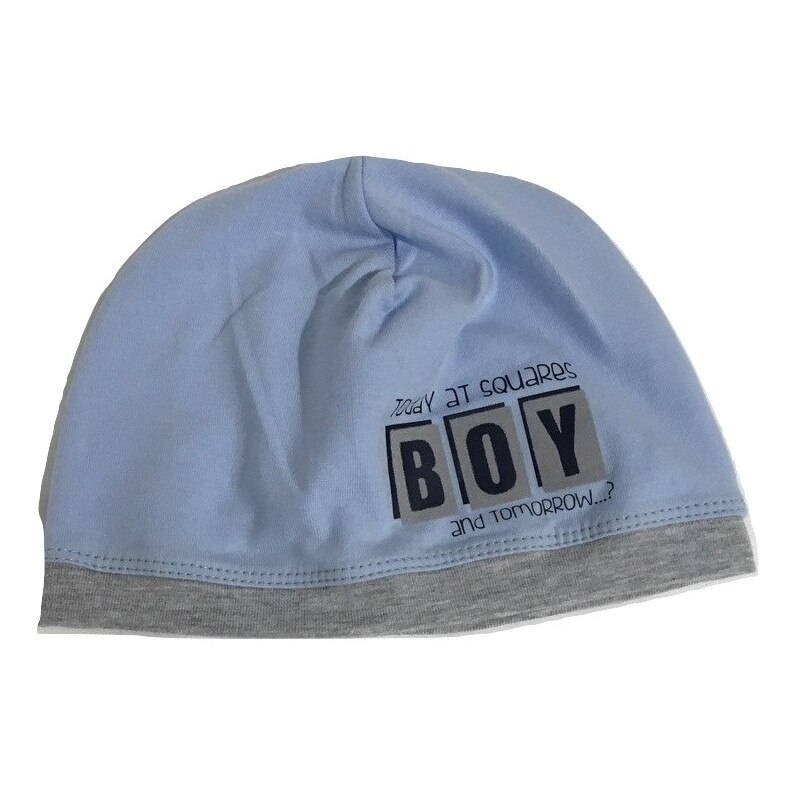 Caciulita baieti,Marika,model Chlopiec,bleu,marimea 42 cm