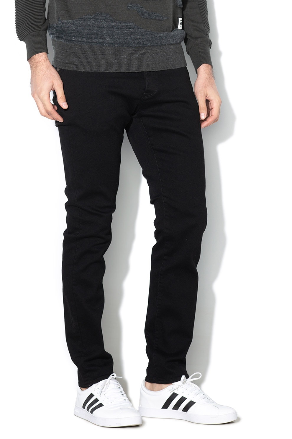 G-STAR, Blugi slim fit 3301, Negru, W34-L34