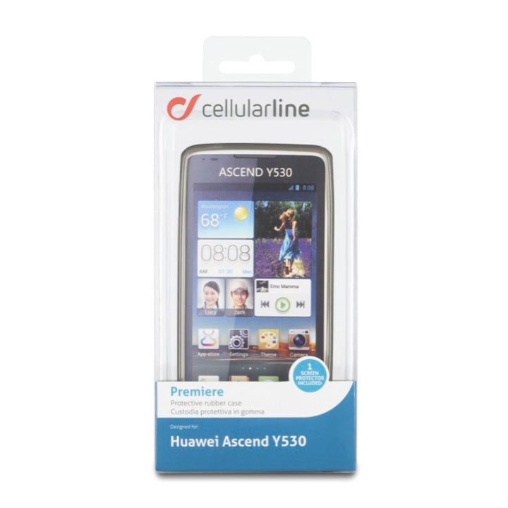 Калъф за телефон Cellular Line Premiere за Huawei Ascend Y530, Допълнителен Screen Protector