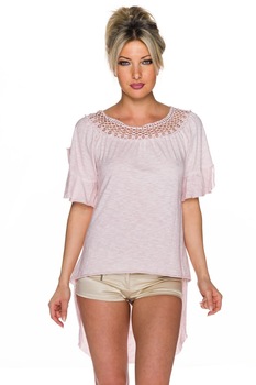 Bluza asimetrica cu detalii decorative , S/M Bluza asimetrica cu detalii decorative , S/M